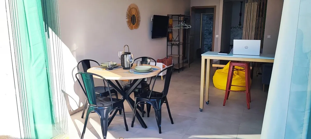 Dining table and desk